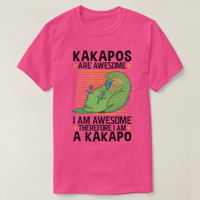 T-shirt Kakapo are fantastic flightless parrots (Design devant)