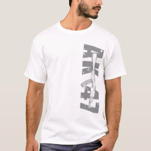 T-shirt Kalachnikov AK47 de côté de chemise d'arme à fe