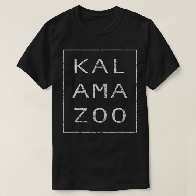 T-shirt Kalamazoo Michigan, version moderne et originale (Design devant)