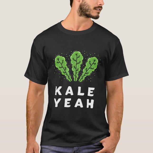 T-shirt Kale Ouais Funny Vegan Pun (Devant)