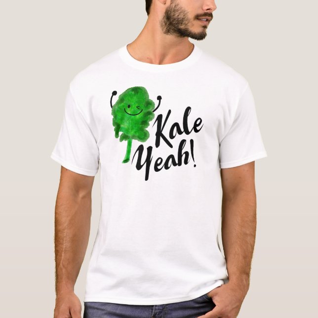 T-shirt Kale Pun Positif - Kale Ouais ! (Devant)