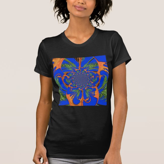 T-shirt Kaleidoscope Acacia Arbre Art Imprimer/Graphique (Devant)