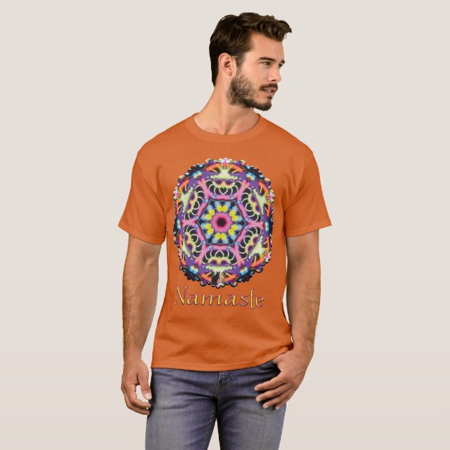 T-shirt Kaléidoscope Ariel Namaste (Devant entier)