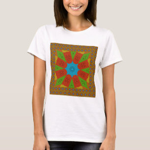 T-shirt Kaleidoscope Bloom Une Vibrante couleur d'impressi