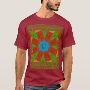 T-shirt Kaleidoscope Bloom Une Vibrante couleur d'impressi