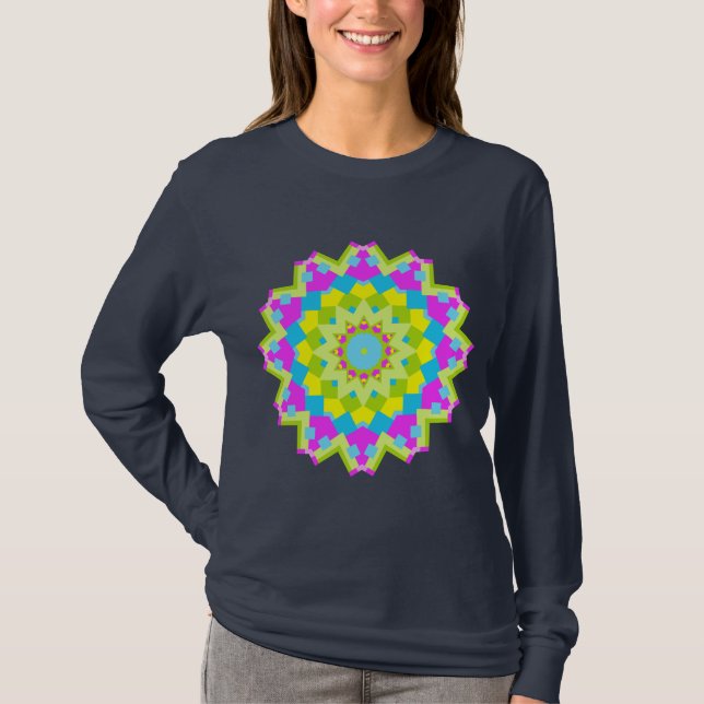 T-shirt Kaleidoscope coloré 01 (Devant)