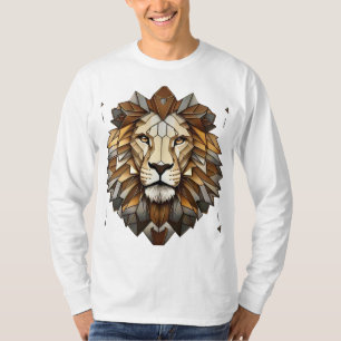 T-shirt Kaleidoscope Lion géométrique - Illu optiq