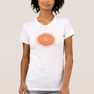 T-shirt Kaléidoscope orange de sorbet