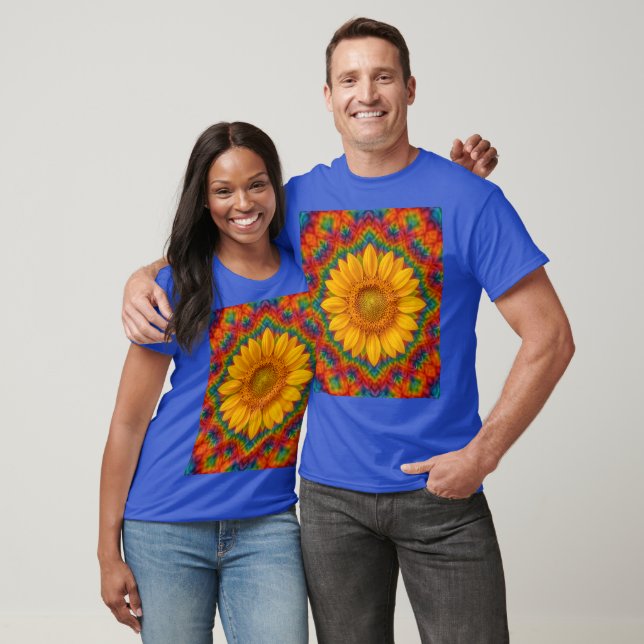 T-shirt Kaleidoscope Sunflower  (Unisexe)