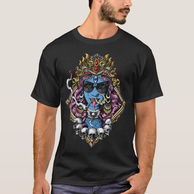 T-shirt Kali déesse hindoue hippie (Devant)