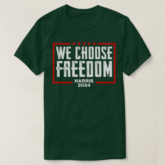 T-shirt Kamala 2024 Nous choisissons la liberté (Design devant)