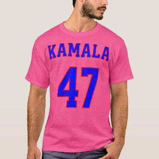 T-shirt Kamala 47 Bleu et Rouge