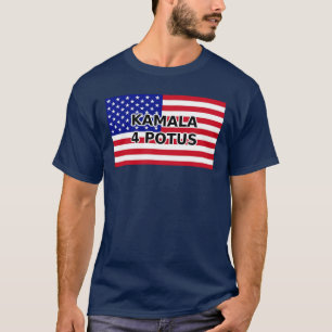T-shirt KAMALA 4 POTUS - Drapeau américain