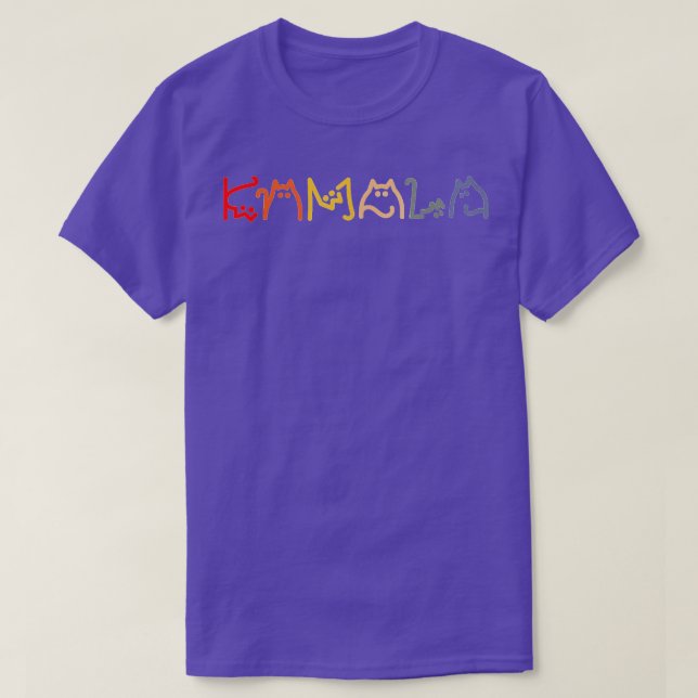 T-shirt Kamala Chat, qui annonce positif (Design devant)