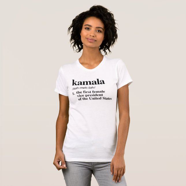 T-shirt Kamala Définition : Première vice-présidente (Devant entier)