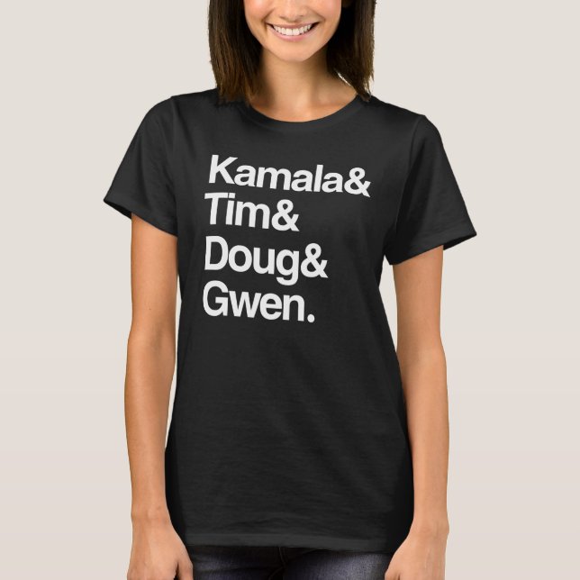 T-shirt Kamala et Tim et Doug et Gwen (Devant)