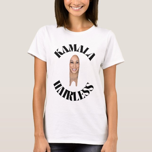 T-shirt Kamala Femmes sans cheveux (Devant)