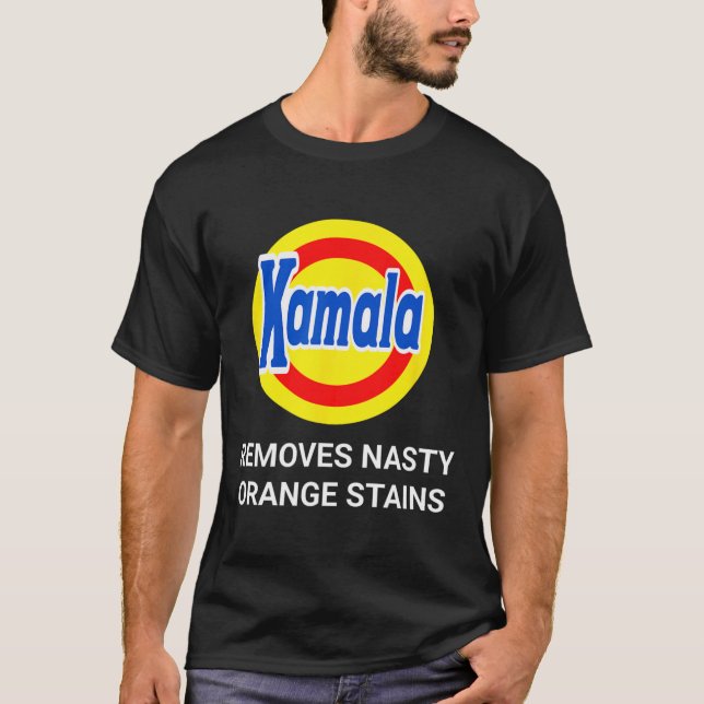 T-shirt Kamala Harris 2024 élimine Nasty Orange Stains Fun (Devant)