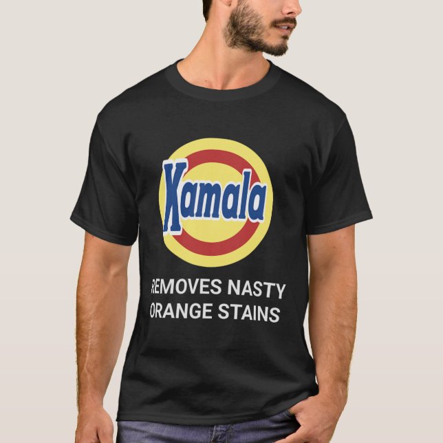 T-shirt Kamala Harris 2024 élimine Nasty Orange Stains Fun (Devant)