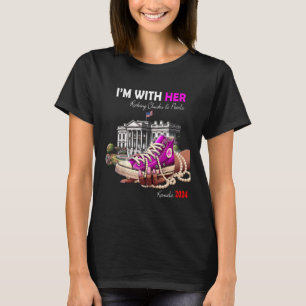 T-shirt Kamala Harris 2024 I'm With Her Rocking Chucks &am