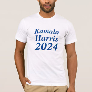 T-shirt Kamala Harris 2024 Nom personnalisé et blanc de l'