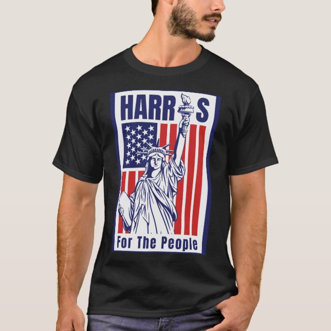 T-shirt Kamala Harris 2024 - Pour le peuple (Devant)