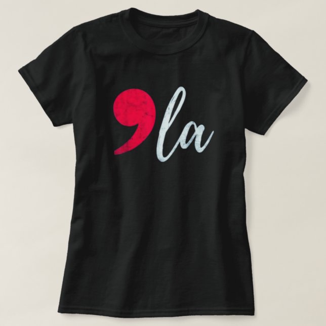 T-shirt Kamala Harris 2024 Président Comma La Funny (Design devant)