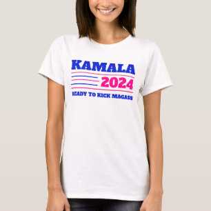 T-shirt Kamala Harris 2024 rose et bleu
