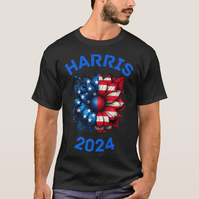 T-shirt Kamala Harris 2024 Tournesol (Devant)