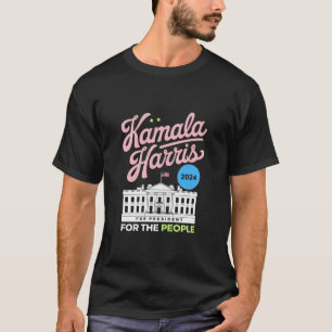 T-shirt Kamala Harris 2024 Vote Démocrate Social Blue