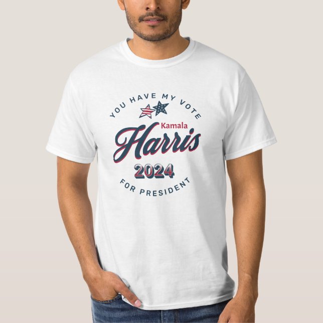 T-shirt Kamala Harris 2024 | Vous avez mon vote (Devant)