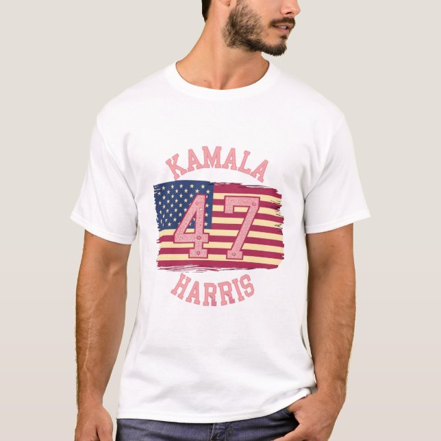 T-shirt Kamala Harris 47 : Design élégant de Varsity 2024 (Devant)