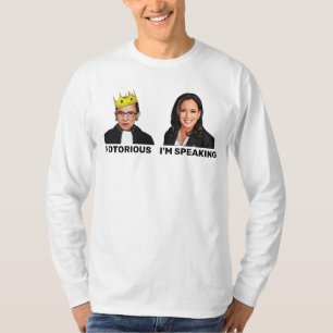 T-shirt Kamala Harris, célèbre par RBG, je parle