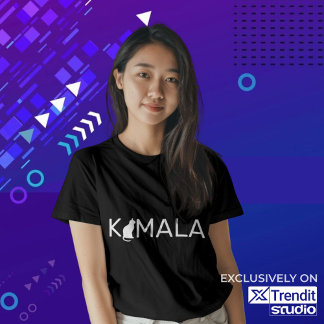 T-shirt Kamala Harris Chat Lady, Chat Dames amour Kamala