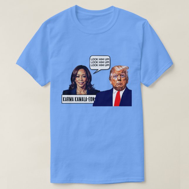 T-shirt Kamala Harris Dit Que Trump Serrure (Design devant)