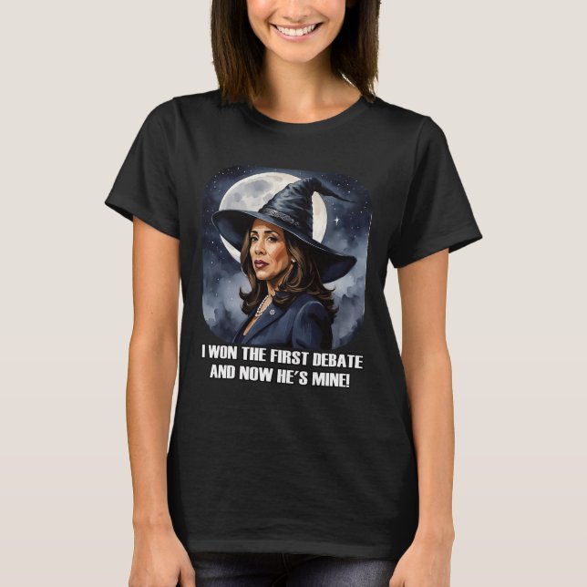 T-shirt Kamala Harris Drôle Débat Élection 2024 Won Witch (Devant)