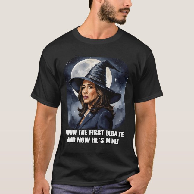 T-shirt Kamala Harris Drôle Débat Élection 2024 Won Witch (Devant)
