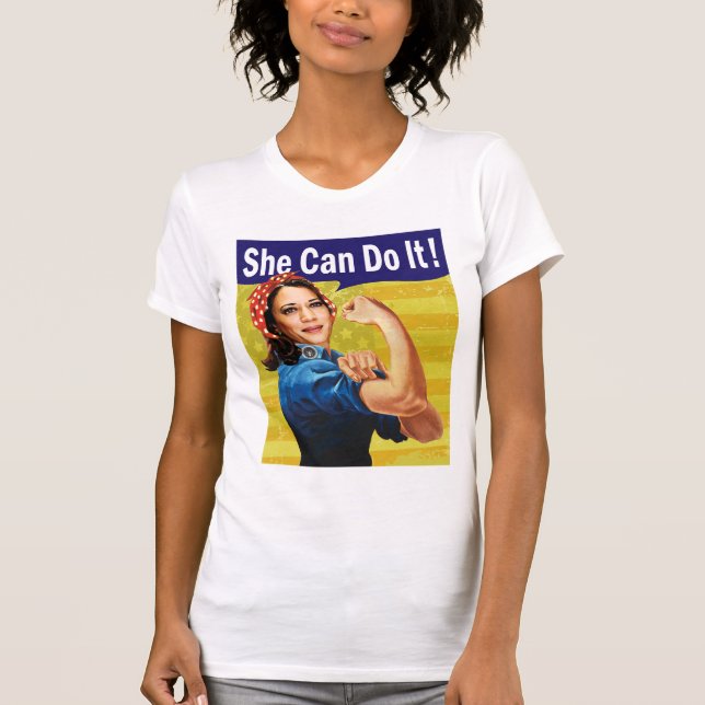T-shirt Kamala Harris Elle Peut Le Faire ! (Devant)