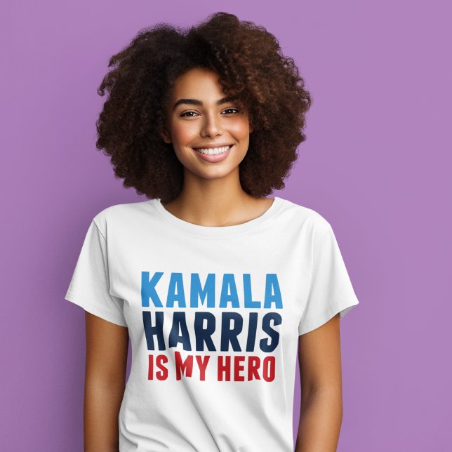 T-shirt Kamala Harris est mon héros (Créateur téléchargé)