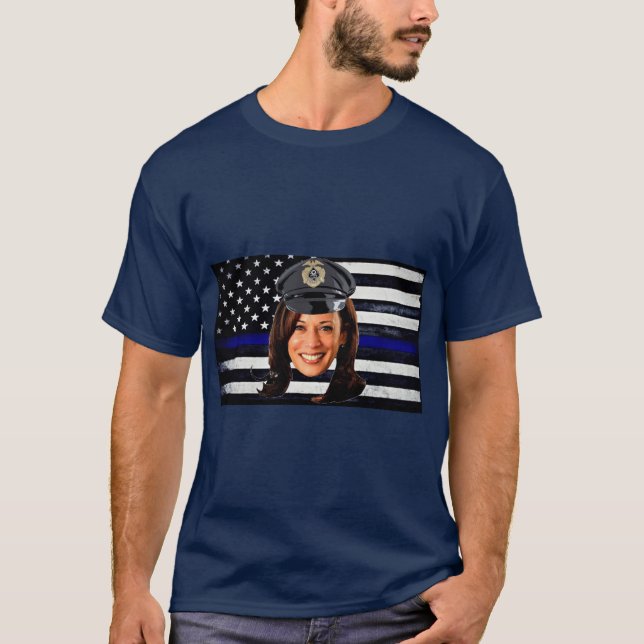 T-shirt Kamala Harris est un flic (Devant)