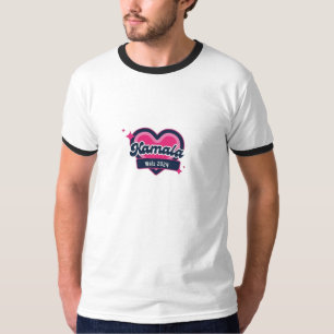 T-shirt Kamala Harris Girly Pink Hearts Président