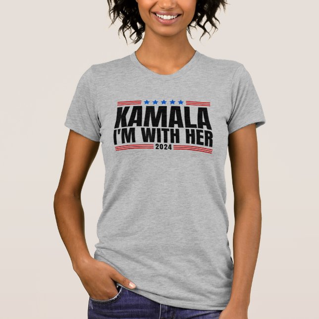 T-shirt Kamala Harris I'm With Her Kamala Harris 2024 (Devant)