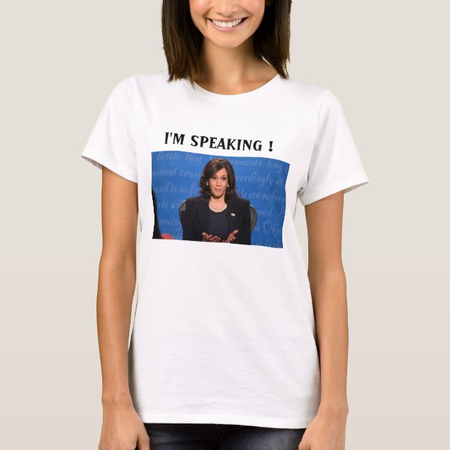 T-shirt Kamala Harris Je parle  (Devant)
