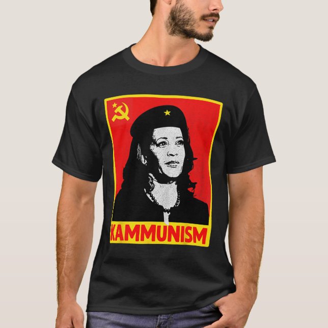 T-shirt Kamala Harris Kammunism Communisme Harris W (Devant)