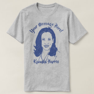 T-shirt Kamala Harris Line Texte personnalisé