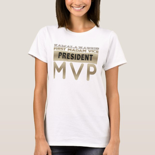 T-shirt Kamala Harris Madame la Vice-présidente MVP (Devant)