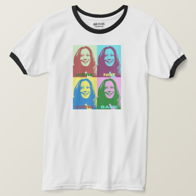 T-shirt Kamala Harris : Nous ne retournons pas le sanglier (Design devant)