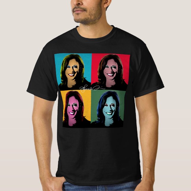 T-shirt KAMALA HARRIS Pop Art Peinture (Devant)
