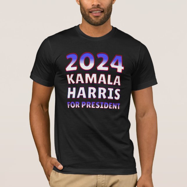 T-shirt Kamala Harris pour le président 2024 (Devant)