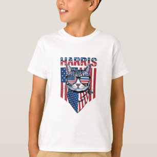 T-shirt Kamala Harris pour le président 2024 Funny Cat